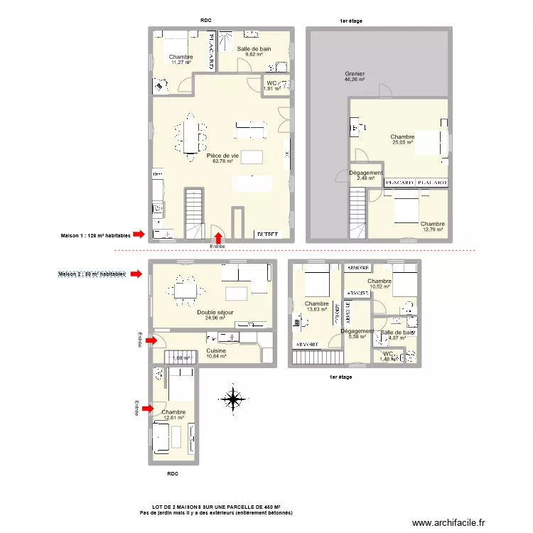 LHUILLIER RENARD. Plan de 