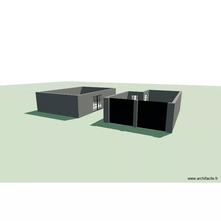 Garage 2. Plan de 2  et 103 m²