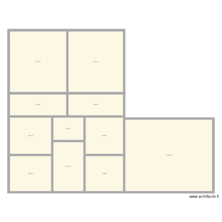 cab. Plan de 0 pièce et 0 m2