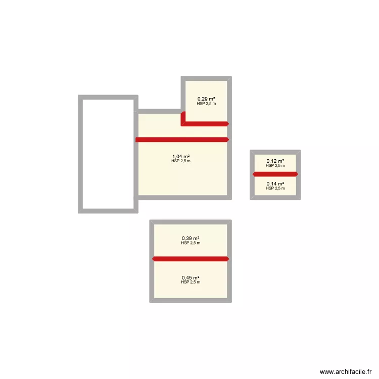 sch&eacute;ma toitures chamblard pour solaire. Plan de 