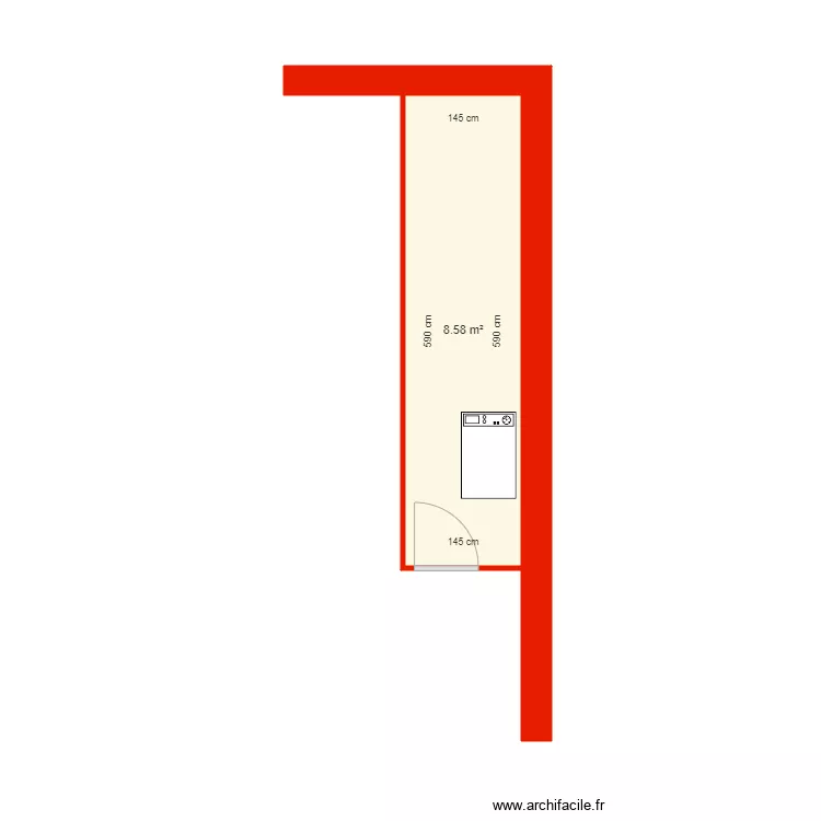 BI 5418 annexe cave c&ocirc;t&eacute;. Plan de 