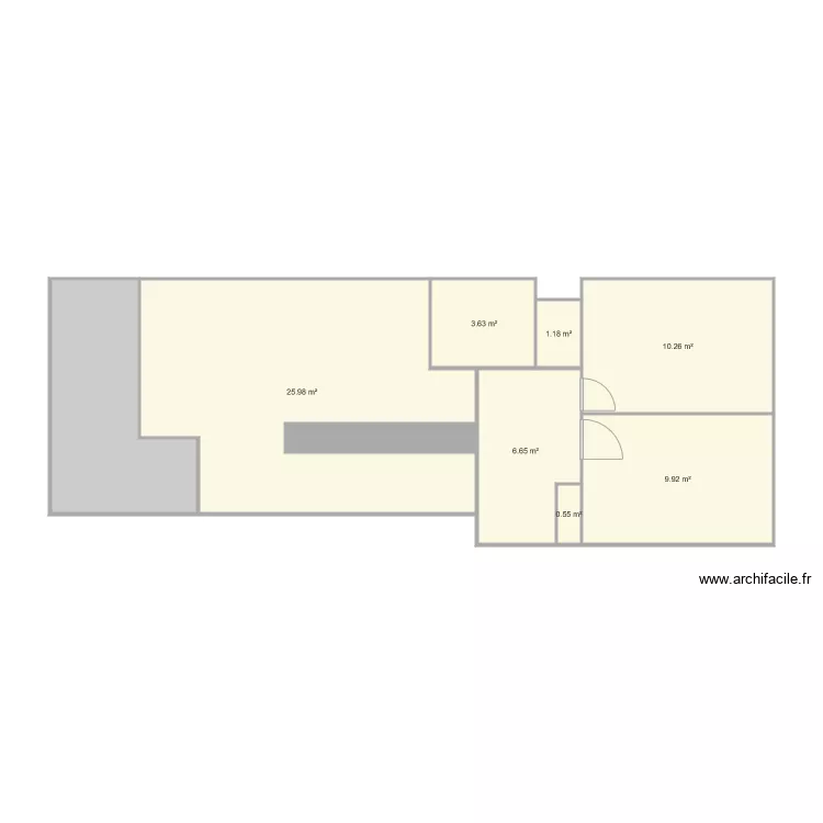 apart rabiac. Plan de 