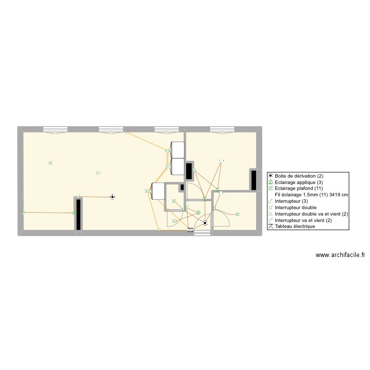 appart . Plan de 0 pièce et 0 m2