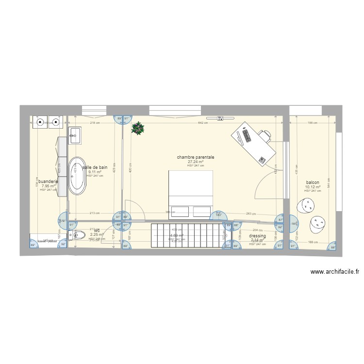 éeme etage. Plan de 0 pièce et 0 m2