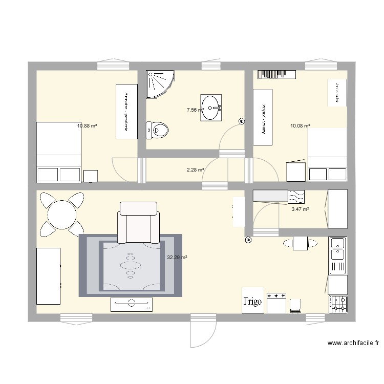 la maison. Plan de 0 pièce et 0 m2