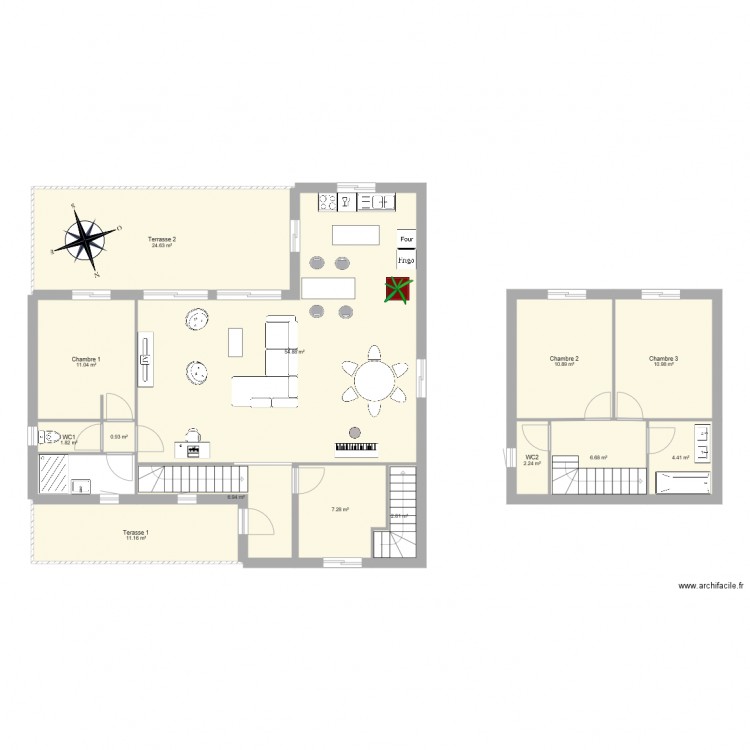 Maison Corronsac V3. Plan de 0 pièce et 0 m2