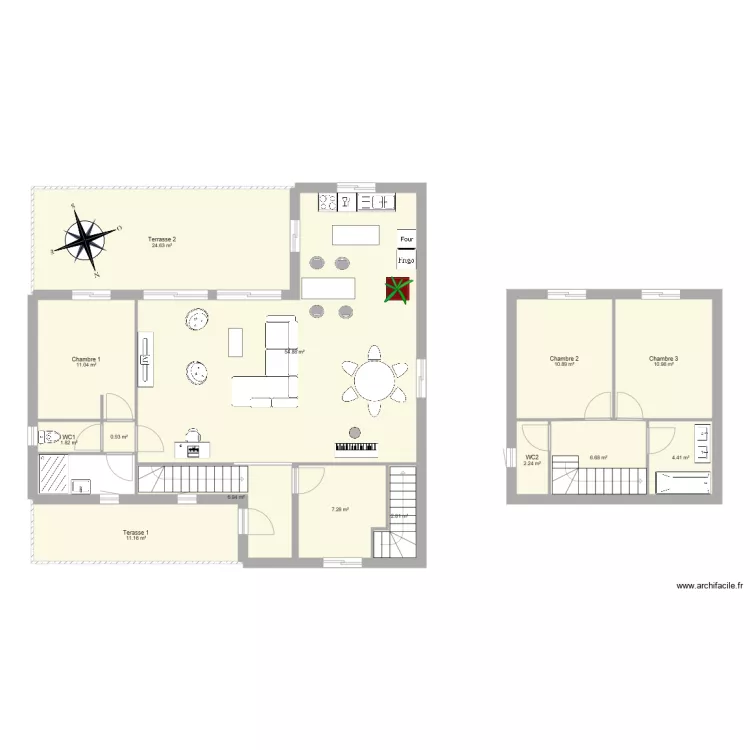 Maison Corronsac V3. Plan de Maison Corronsac V3. Plan de