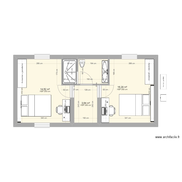 61 cruguel etage 1. Plan de 0 pièce et 0 m2