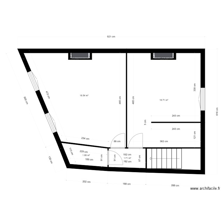 Corde R1. Plan de 0 pièce et 0 m2