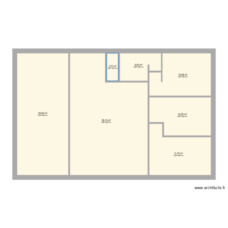 plan maison de moi. Plan de 7 pièces et 106 m2