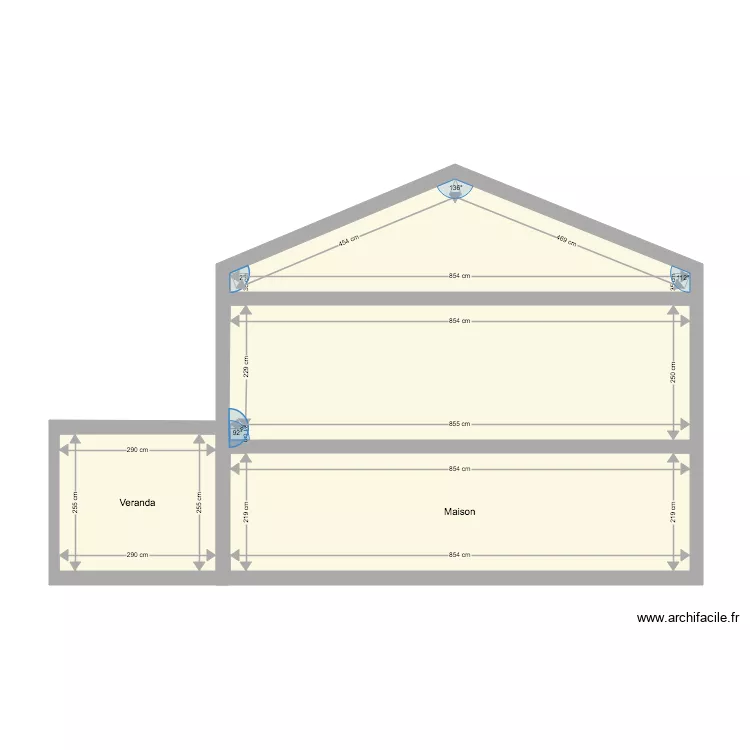 Plan de coupe projet. Plan de 