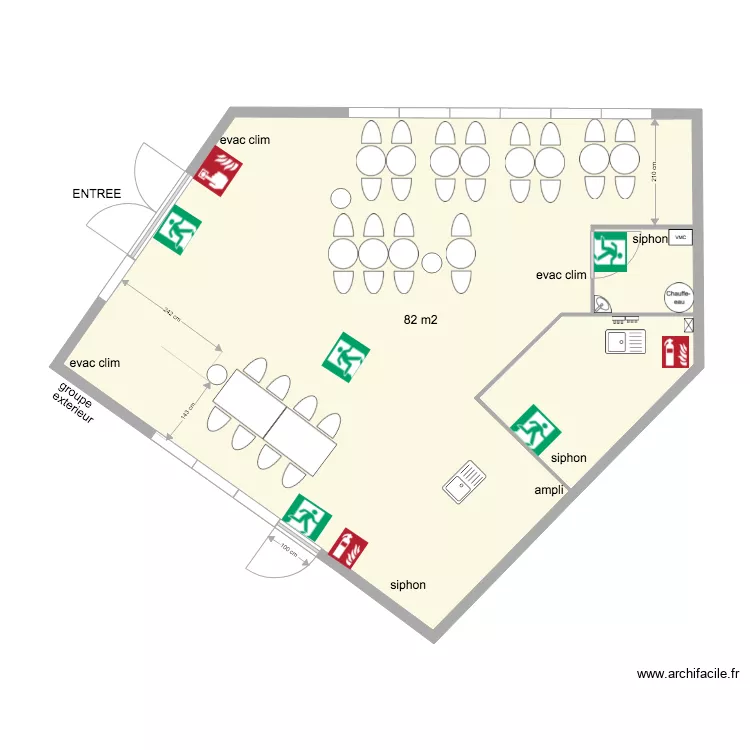 LOCAL CHANTELOUP elec2 SECOURS. Plan de 