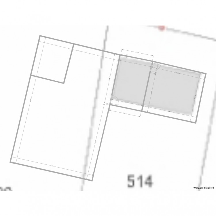 Projet maison sur terrain Ropert. Plan de 0 pièce et 0 m2