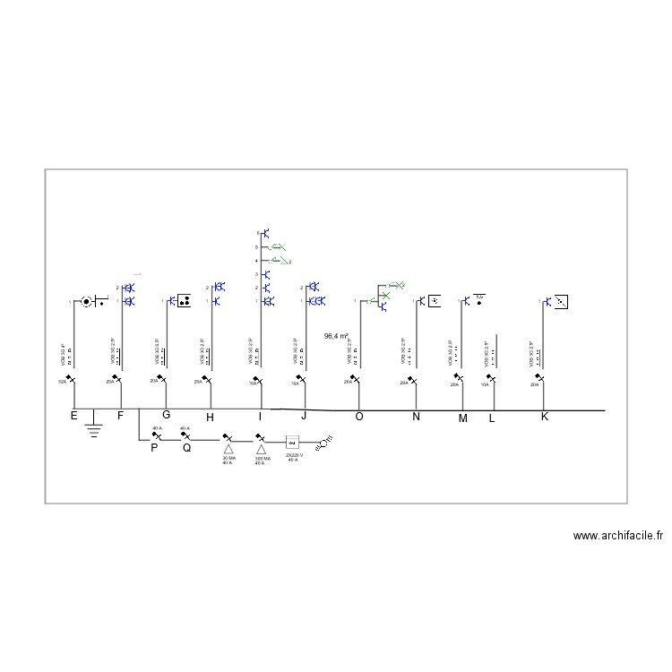 schema unifilaire MATHILDE. Plan de 0 pièce et 0 m2