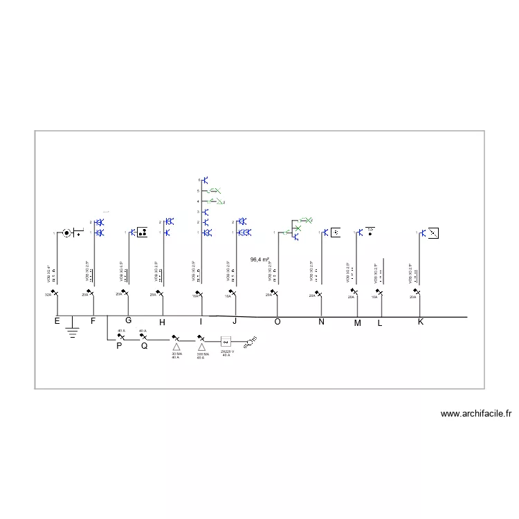 schema unifilaire MATHILDE. Plan de 