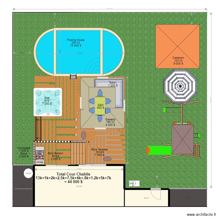 la cour31. Plan de 0 pièce et 0 m2