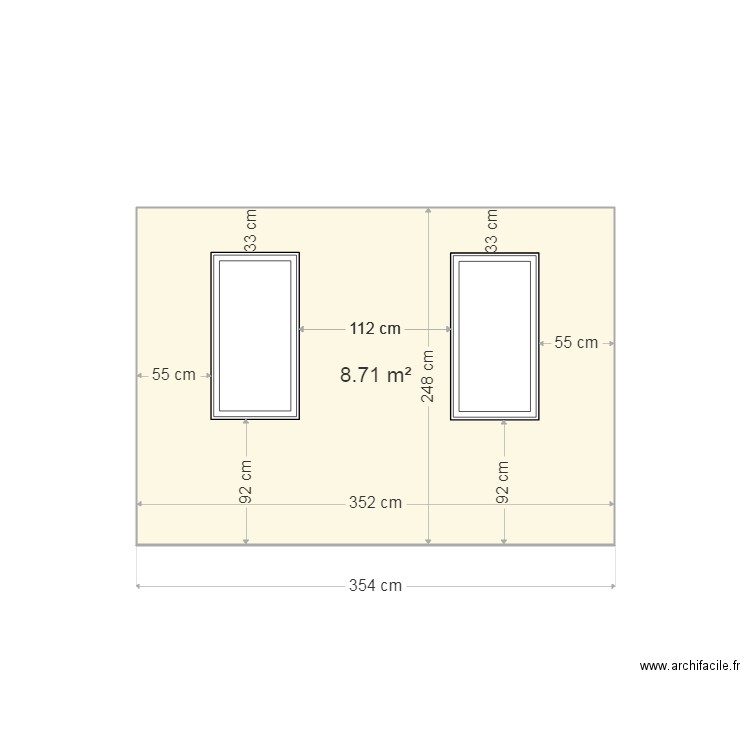 facade abri . Plan de 0 pièce et 0 m2