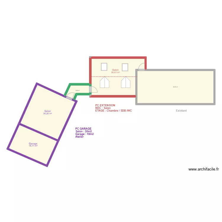 PLAN A DEUX OPTIONS. Plan de 