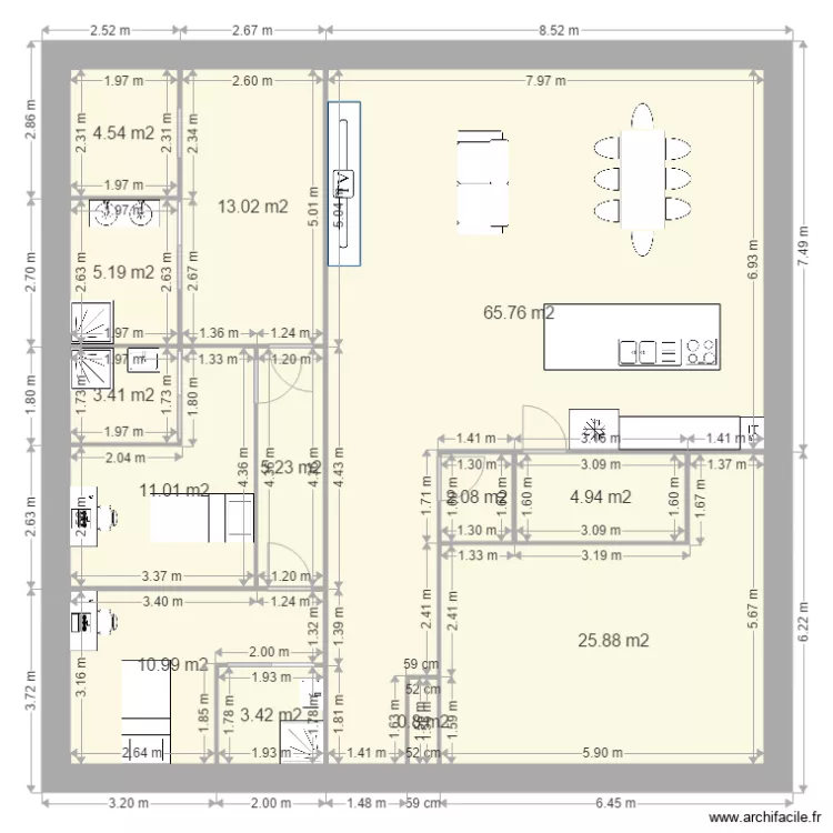 Maison Mios Bis. Plan de 