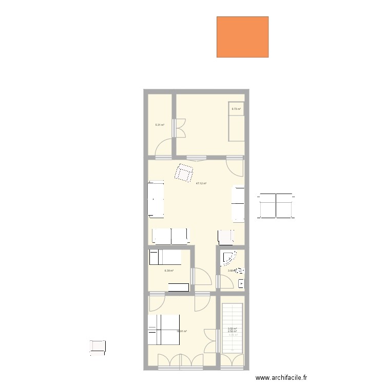 MAISONJAUNE3. Plan de 0 pièce et 0 m2