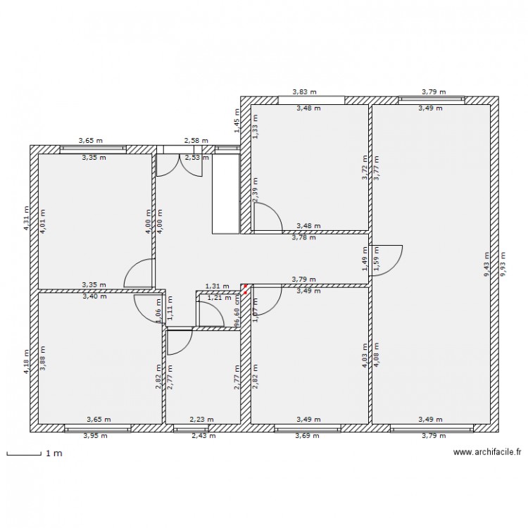 falck. Plan de 0 pièce et 0 m2