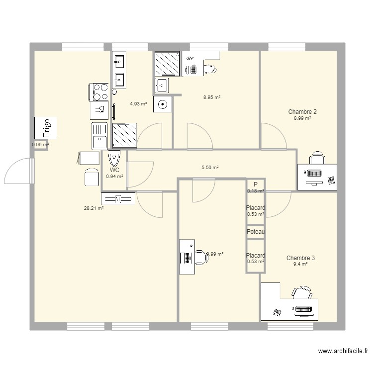 Camille Rousset vide. Plan de 0 pièce et 0 m2