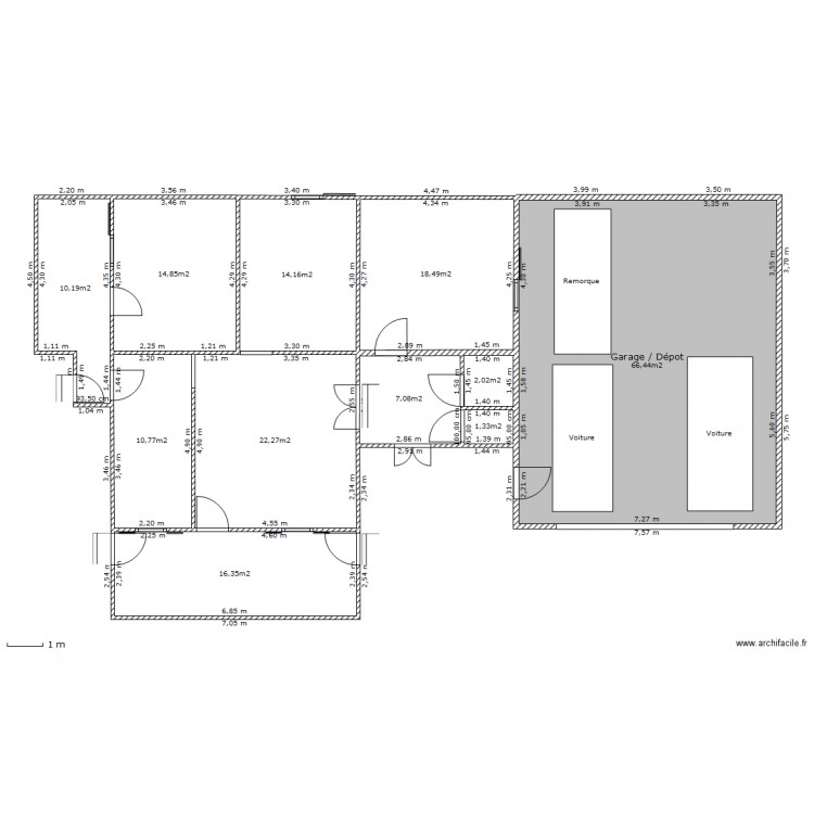 Projet Garage. Plan de 0 pièce et 0 m2