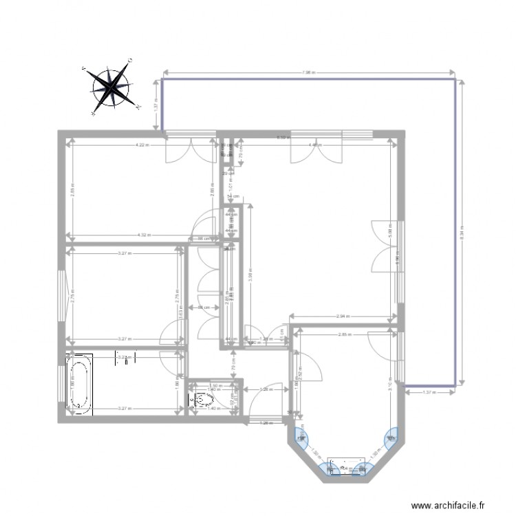 15 nue de Salis Anglet les 3 bouquets. Plan de 0 pièce et 0 m2