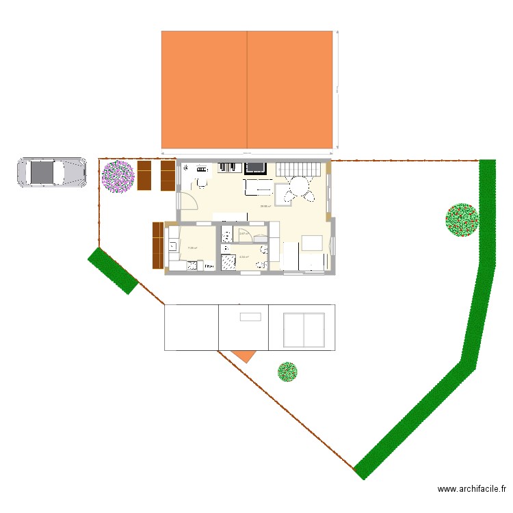 maison. Plan de 0 pièce et 0 m2