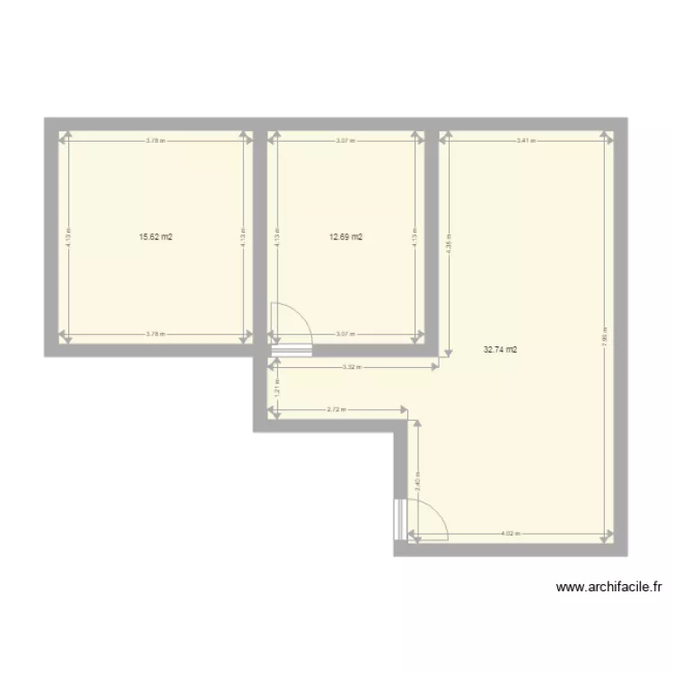 2 Etage Logement &agrave; cr&eacute;er 15 05 2016. Plan de 