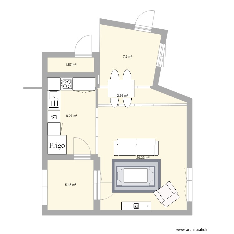 T5 1er etage. Plan de 0 pièce et 0 m2