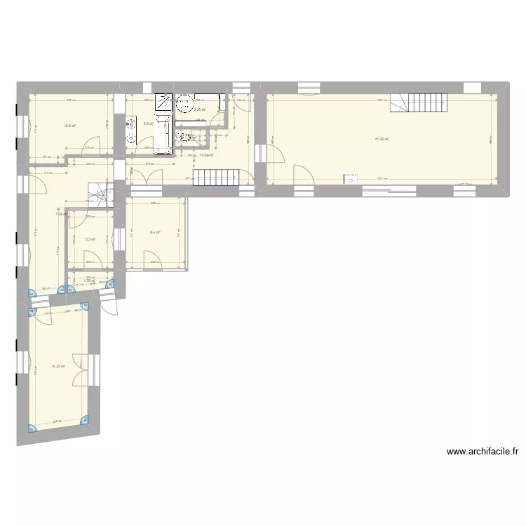 Saint-Léon Ambroise Croizat - Création entrée SdB identique. Plan de Saint-Léon Ambroise Croizat - Création entrée SdB identique. Plan de