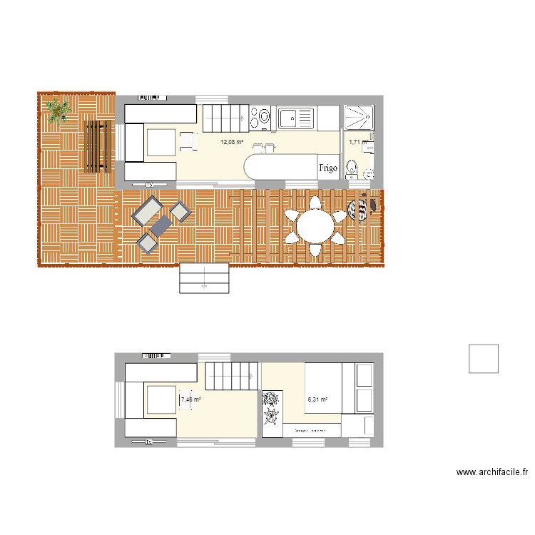 Tiny House Habitation. Plan de 0 pièce et 0 m2