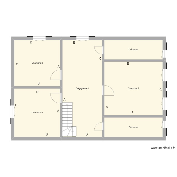 Croquis OSSWALD Etage. Plan de 0 pièce et 0 m2