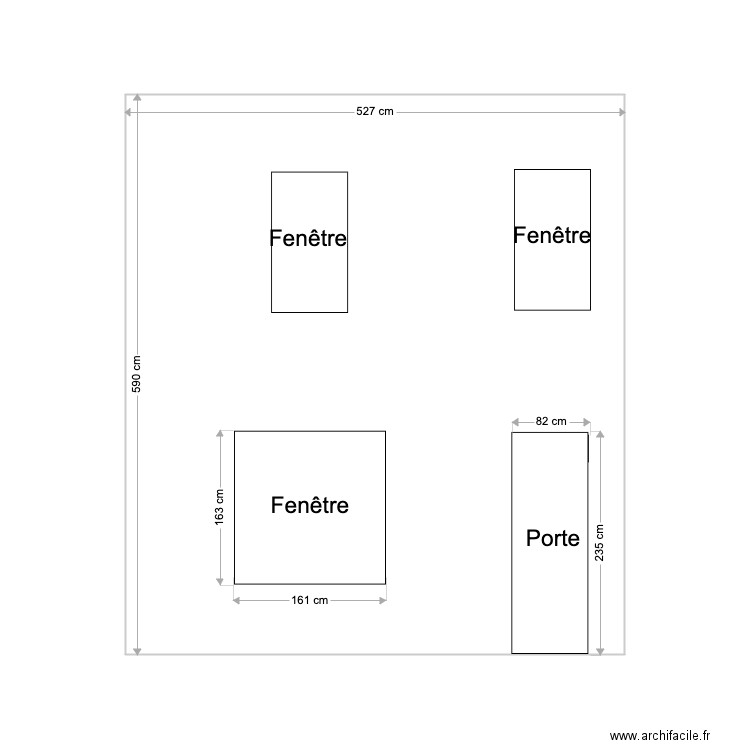 Plan façade avant. Plan de 0 pièce et 0 m2