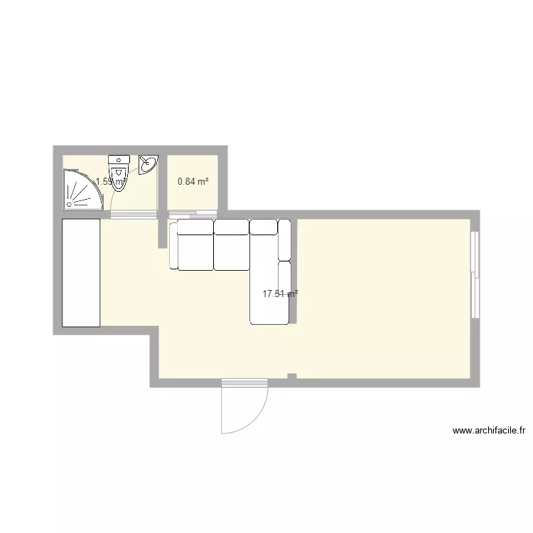 app 22 m. Plan de 