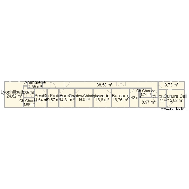 LRD. Plan de 17 pièces et 219 m2