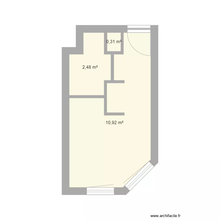 studio abbe gregoire 2. Plan de 