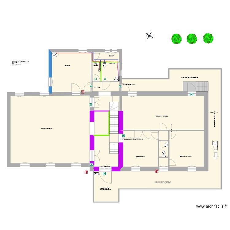 ERP MAIRIE  SALLE DES FETES 01 mars 2019. Plan de 0 pièce et 0 m2