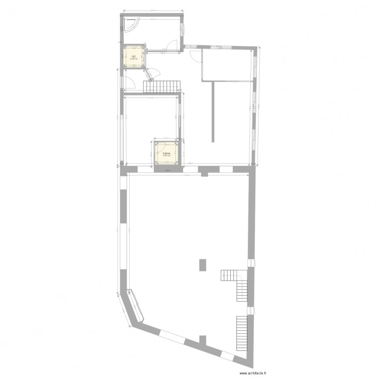 Projet 1 RDC. Plan de 0 pièce et 0 m2