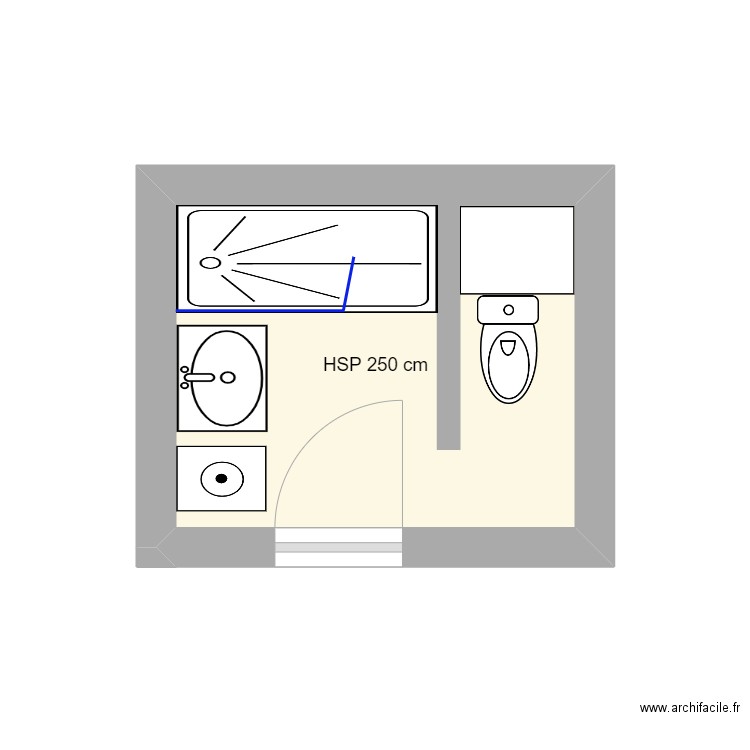 HAVEN STRASBOURG . Plan de 1 pièce et 5 m2