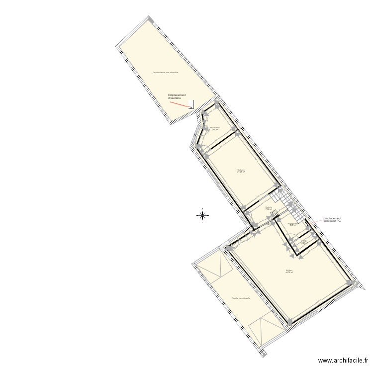 Plan rdc. Plan de 0 pièce et 0 m2