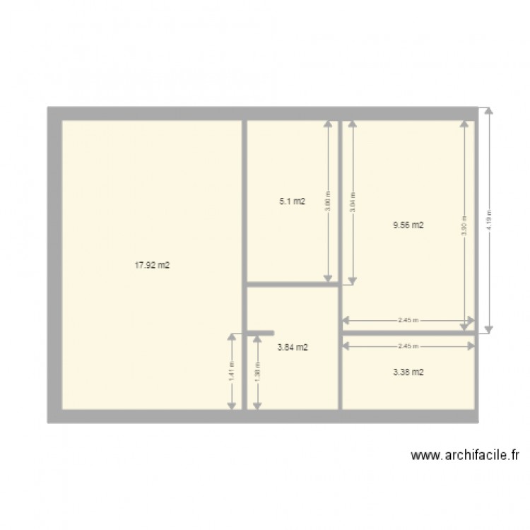 abc l13 . Plan de 0 pièce et 0 m2