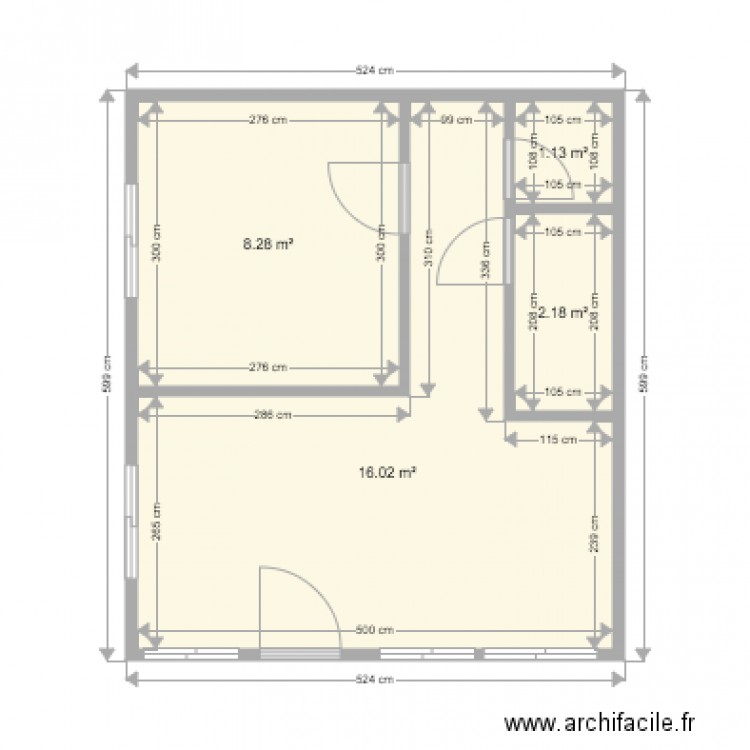 F2 DEVANT G EXISTANT VIDE. Plan de 0 pièce et 0 m2