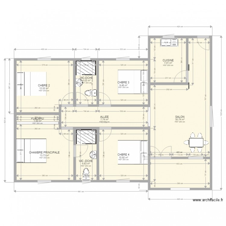 PLAN 2022-1. Plan de 0 pièce et 0 m2