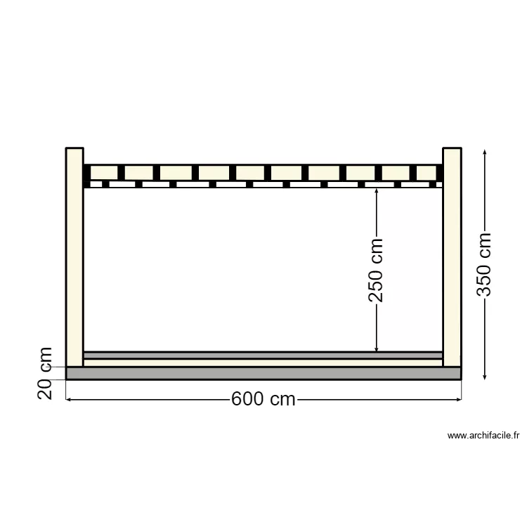 plan en coupe . Plan de 