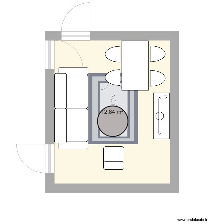 salon 1. Plan de 0 pièce et 0 m2