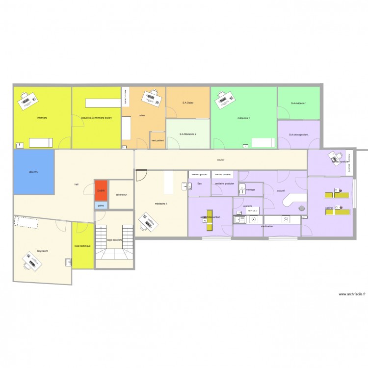 maison de santé sartène . Plan de 0 pièce et 0 m2