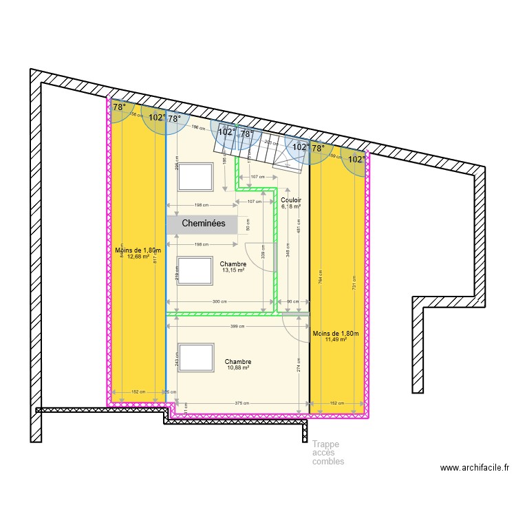 Projet syndic-DAlembert RDC&ET1 V00. Plan de 0 pièce et 0 m2