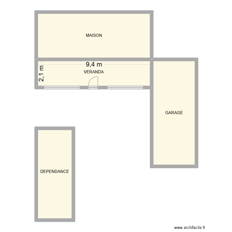 PLAN DE MASSE NOGUEIRA. Plan de 4 pièces et 106 m2